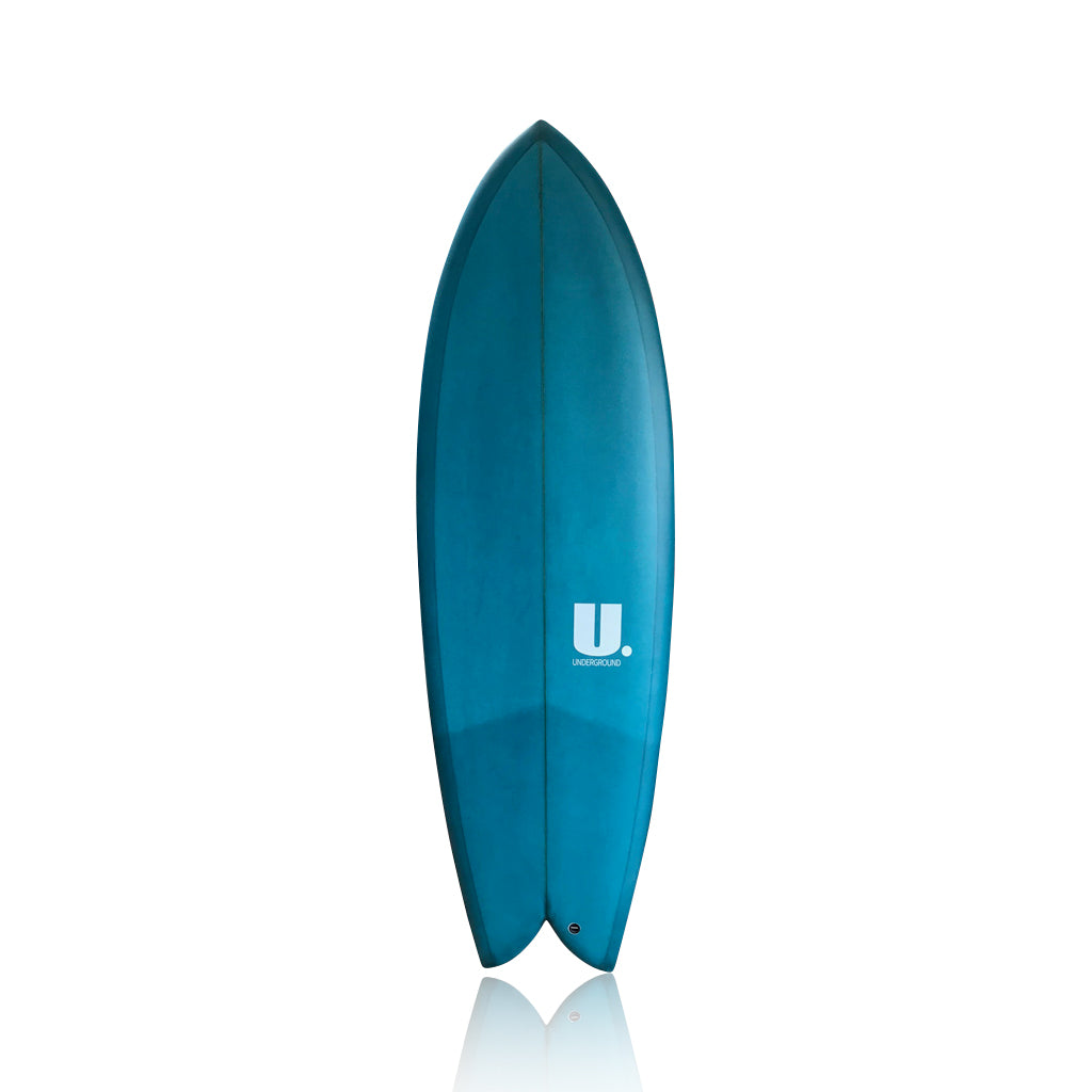 Hand-made Keel Twin Fin Fish Surfboard