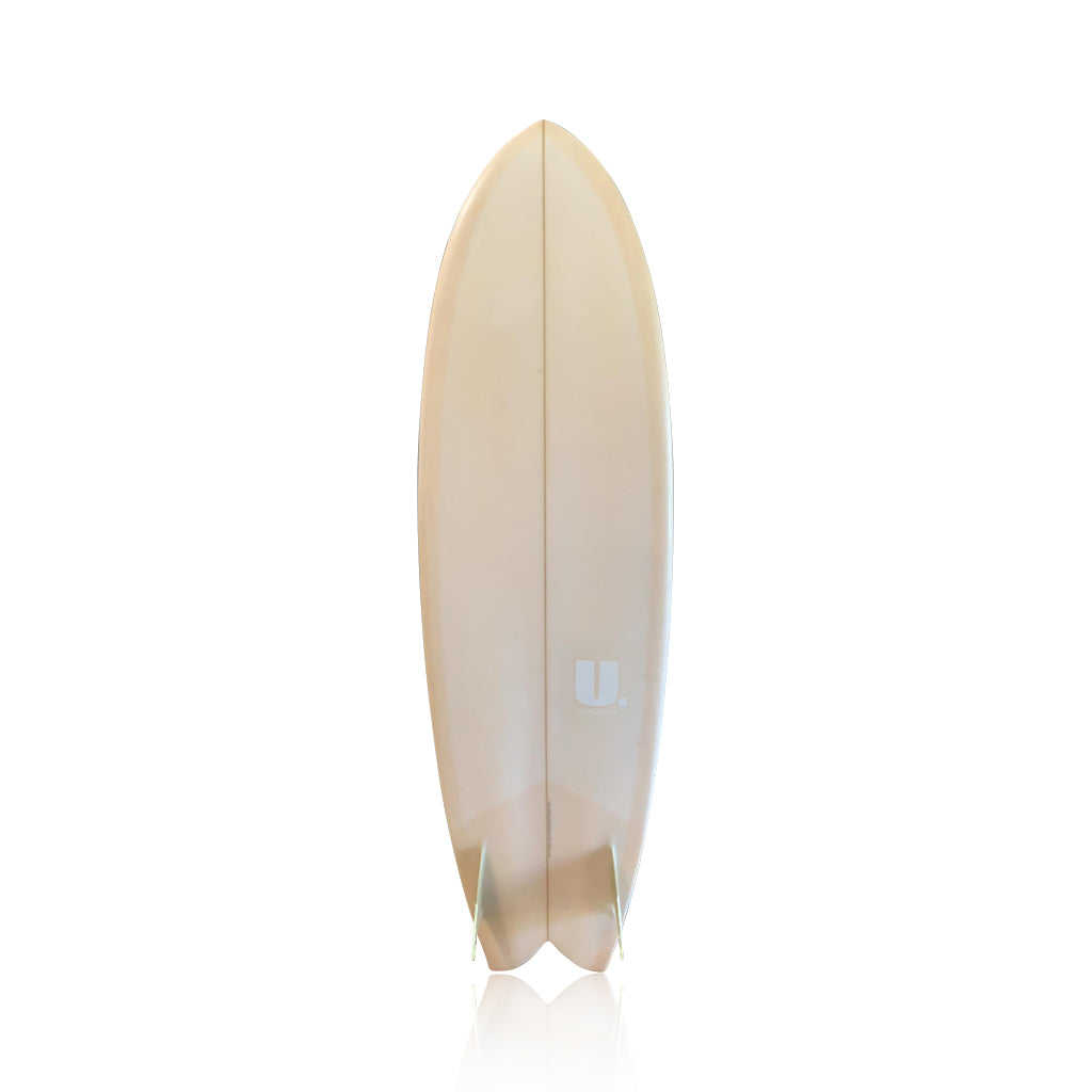 Hand-made Keel Twin Fin Fish Surfboard